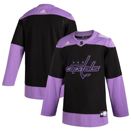Youth Black Hockey Fights Cancer Practice Team Jersey