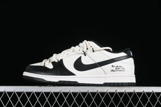 Nike Dunk Retro Saml Panda Mischief Low-Top Casual Sneakers with SB Lace and Retro Black-White Design - DD1391-100