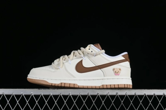 Nike Dunk Low Next Nature "Hemp" Mischievous Doll Soy Milk Bear Maillard Simple and Versatile SB Lace-Up Low-Top Casual Sneakers - DD1873-200