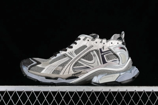 Balenciaga Runner Kith Four Color Retro Casual Sneakers - W3RMU2000