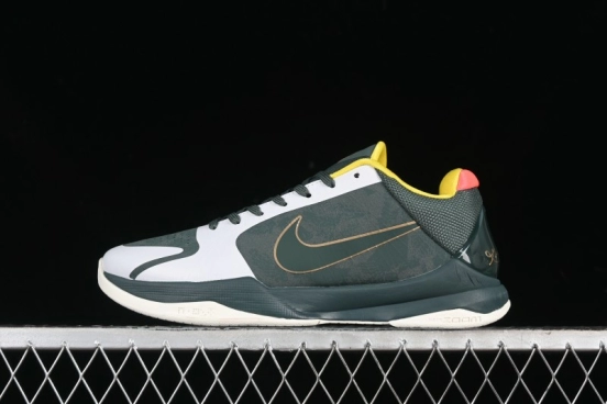 Nike Zoom Kobe 5 EYB Elite Green Professional Basketball Shoes - CD4991-300