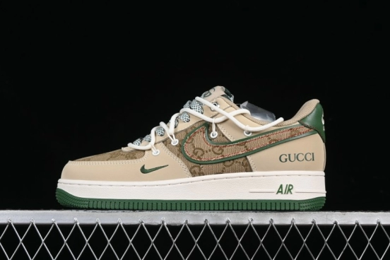 Nike Air Force 1 '07 Low Gucci Collaboration Lace-Up Low-Top Casual Sneakers - SJ1198-102