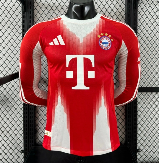 Player Version 25/26 Bayern Munich Home Long Sleeve Jersey