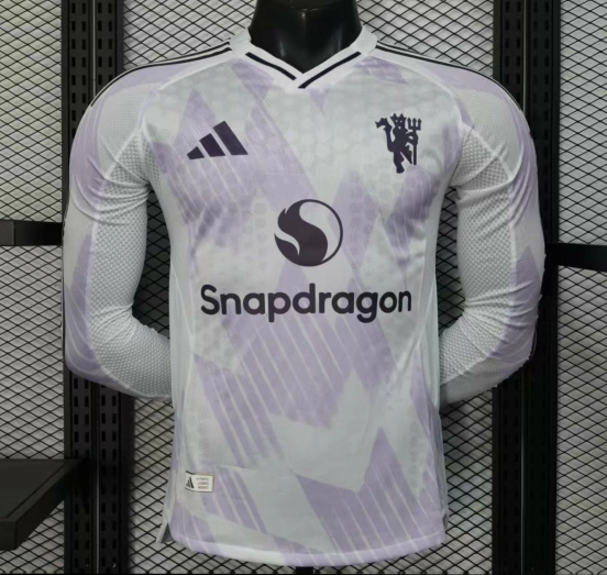 Player Version 25/26 Manchester United Away Long Sleeve Jersey