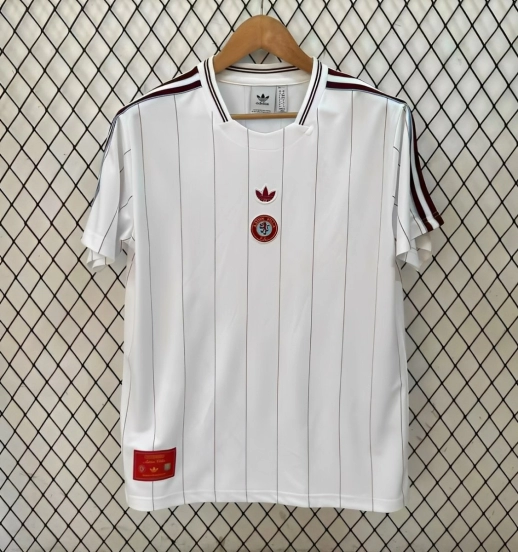25/26 Aston Villa Adidas Original Terrace Icons WHITE Jersey